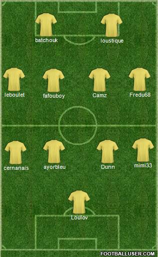 World Cup 2010 Team Formation 2011