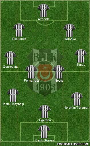 Besiktas JK Formation 2011