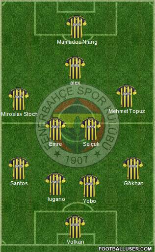 Fenerbahçe SK Formation 2011