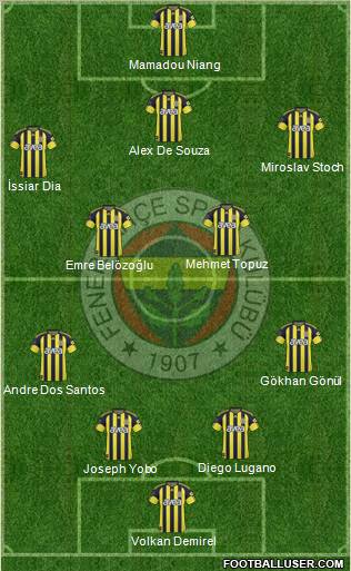 Fenerbahçe SK Formation 2011