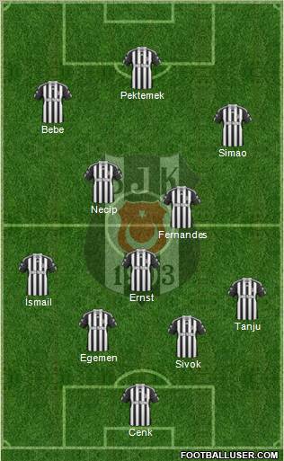 Besiktas JK Formation 2011