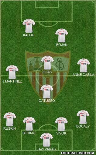 Sevilla F.C., S.A.D. Formation 2011