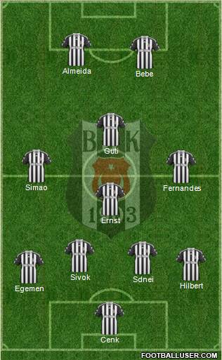 Besiktas JK Formation 2011