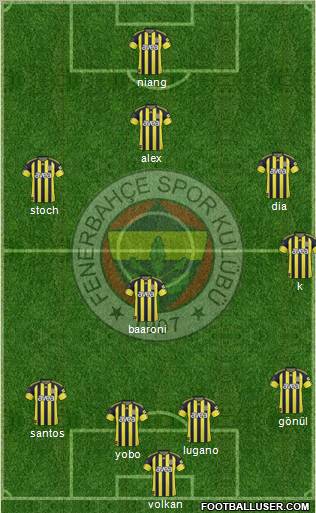 Fenerbahçe SK Formation 2011