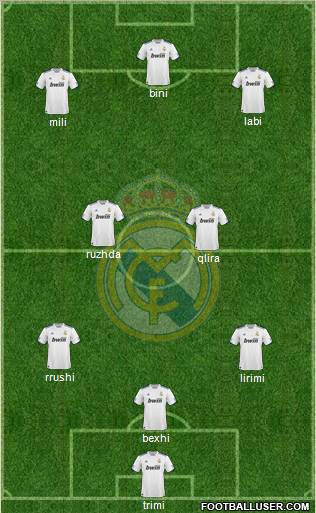 Real Madrid C.F. Formation 2011
