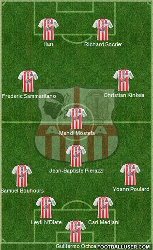 Athletic Club Ajaccien Football football formation