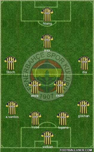 Fenerbahçe SK Formation 2011