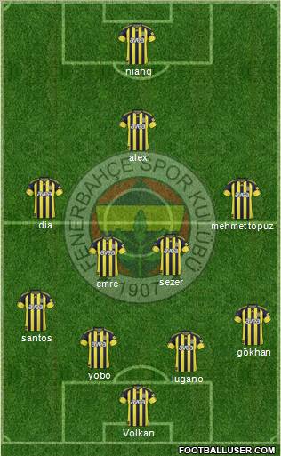 Fenerbahçe SK Formation 2011