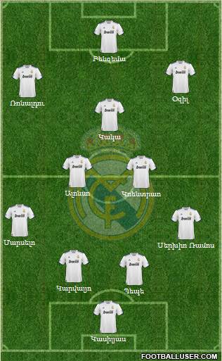 Real Madrid C.F. Formation 2011