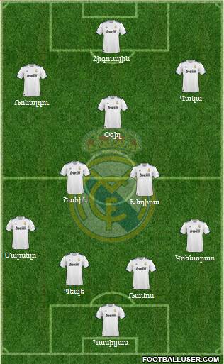 Real Madrid C.F. Formation 2011