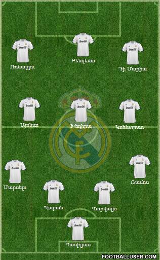 Real Madrid C.F. Formation 2011