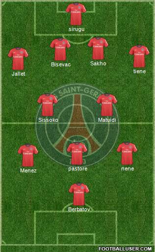 Paris Saint-Germain Formation 2011