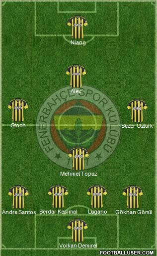 Fenerbahçe SK Formation 2011