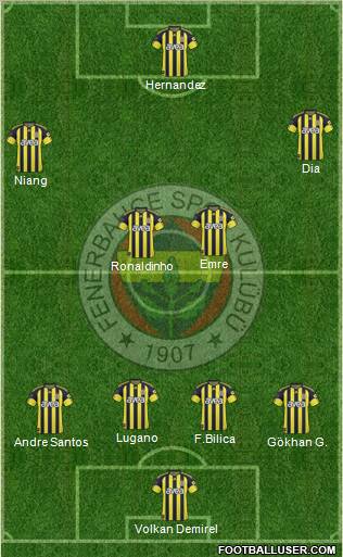 Fenerbahçe SK Formation 2011
