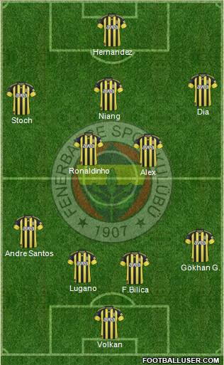 Fenerbahçe SK Formation 2011