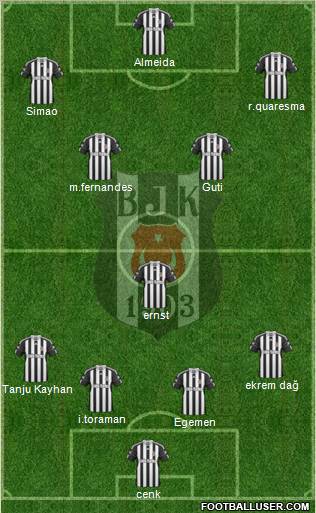 Besiktas JK Formation 2011