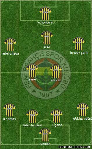 Fenerbahçe SK Formation 2011
