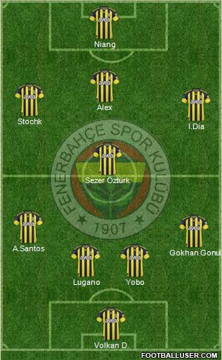 Fenerbahçe SK Formation 2011