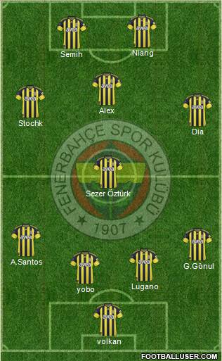 Fenerbahçe SK Formation 2011