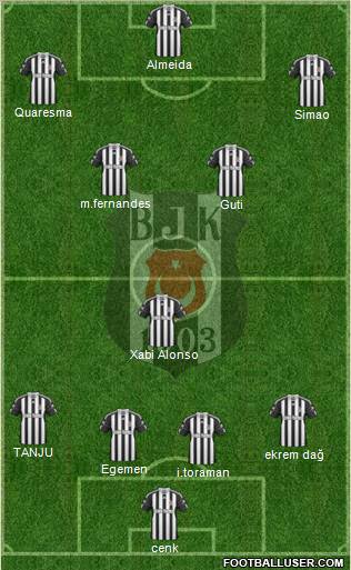 Besiktas JK Formation 2011
