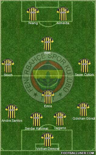 Fenerbahçe SK Formation 2011