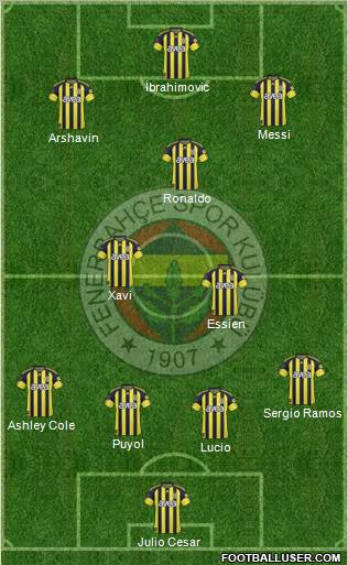 Fenerbahçe SK Formation 2011