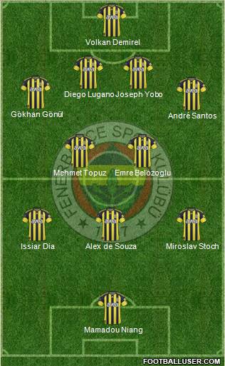 Fenerbahçe SK Formation 2011