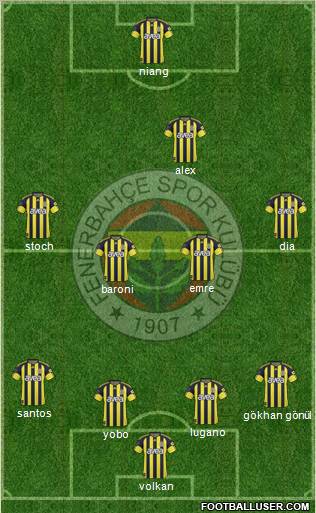 Fenerbahçe SK Formation 2011