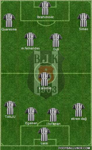 Besiktas JK Formation 2011