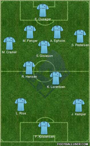 Randers Football Club Formation 2011