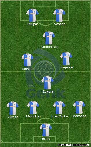 K Racing Club Genk football formation