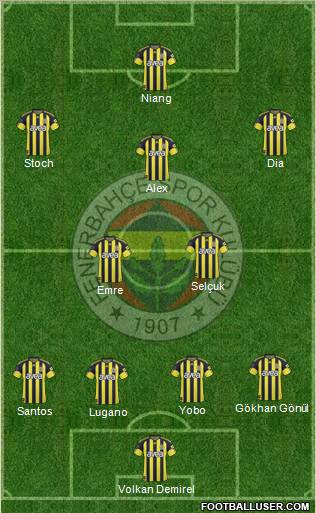 Fenerbahçe SK Formation 2011