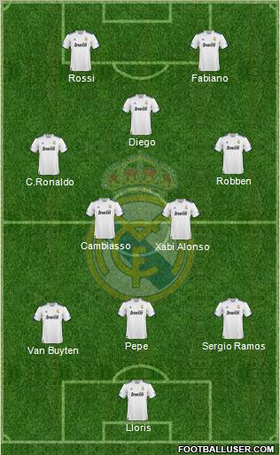 Real Madrid C.F. Formation 2011