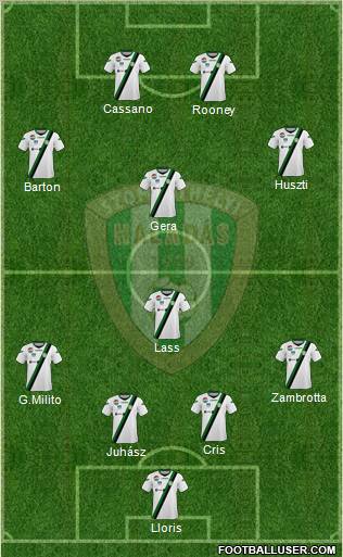 Haladás FC Formation 2011