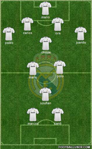 Real Madrid C.F. Formation 2011