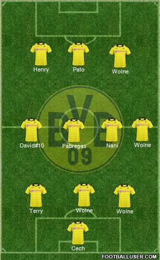Borussia Dortmund Formation 2011