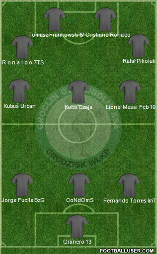 Dyskobolia Grodzisk Wielkopolski Formation 2011
