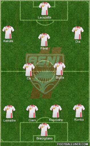 A.S. Nancy Lorraine football formation