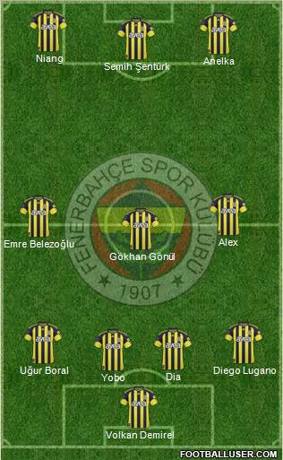 Fenerbahçe SK Formation 2011