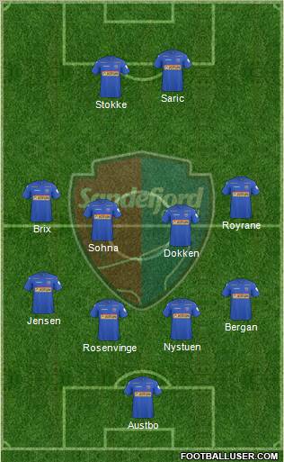 Sandefjord Fotball Formation 2011