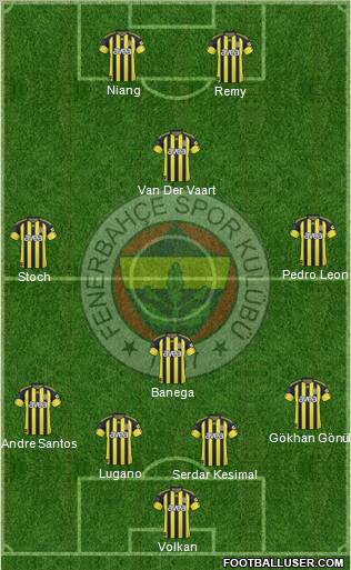 Fenerbahçe SK Formation 2011