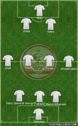 Zamalek Sporting Club Formation 2011