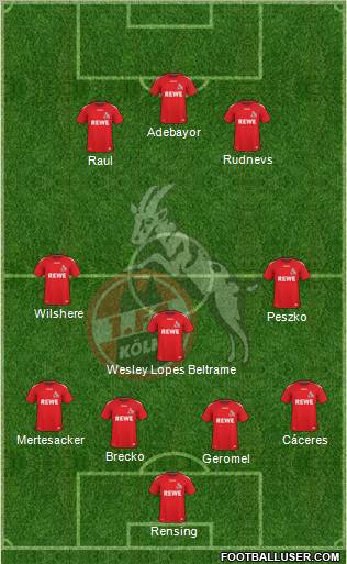 1.FC Köln Formation 2011