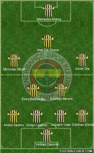 Fenerbahçe SK Formation 2011