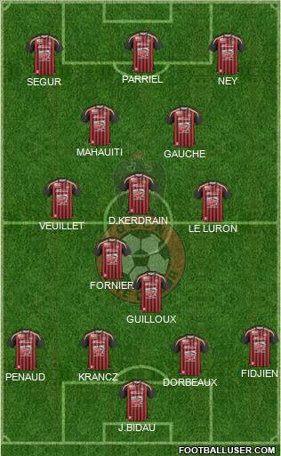 OGC Nice Côte d'Azur football formation