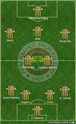 Fenerbahçe SK Formation 2011