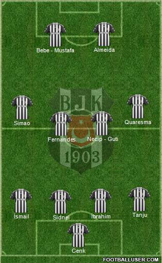 Besiktas JK Formation 2011