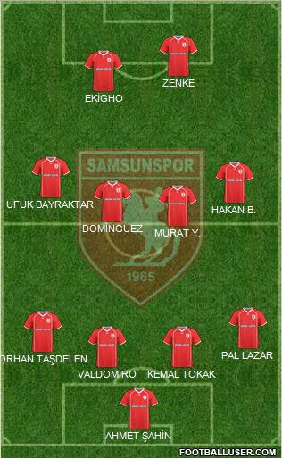 Samsunspor Formation 2011