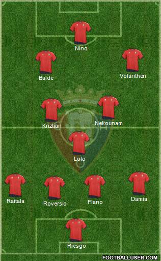 C. At. Osasuna Formation 2011