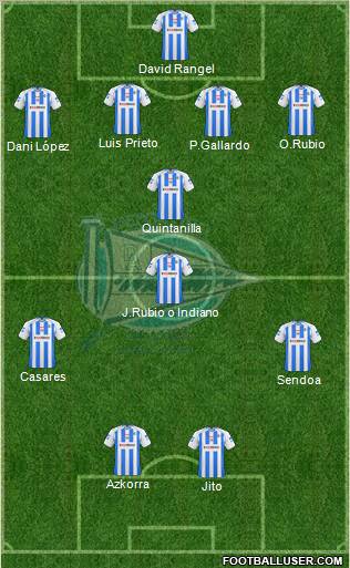 D. Alavés S.A.D. football formation